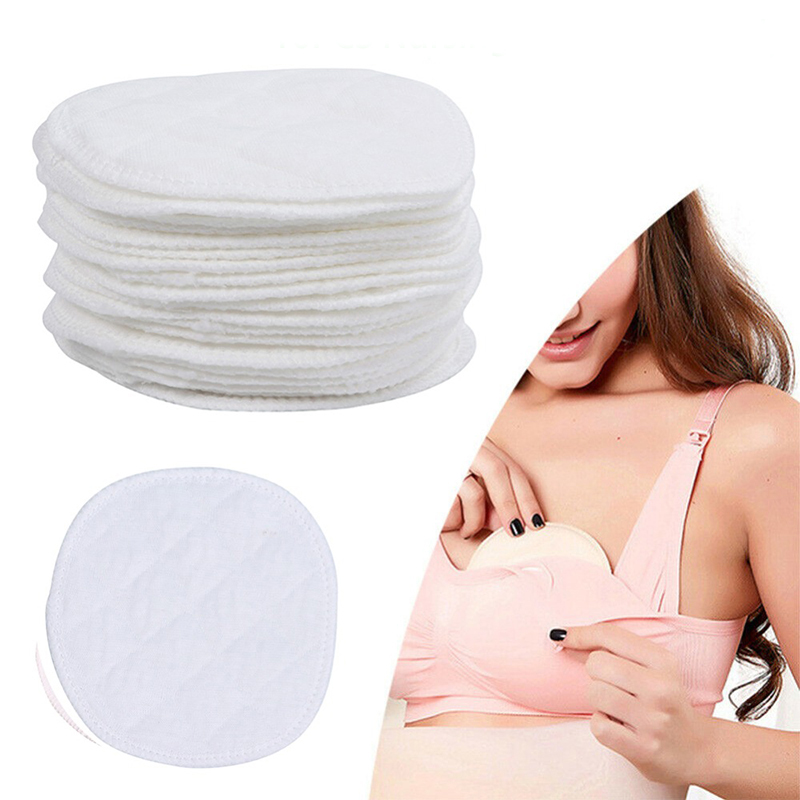 Baby Nursery Hospital - 6枚入り3層コットン製再利用可能な授乳用胸パッド 防水性 洗濯可能 ソフトで吸収性の高いベビー授乳用アクセサリー
