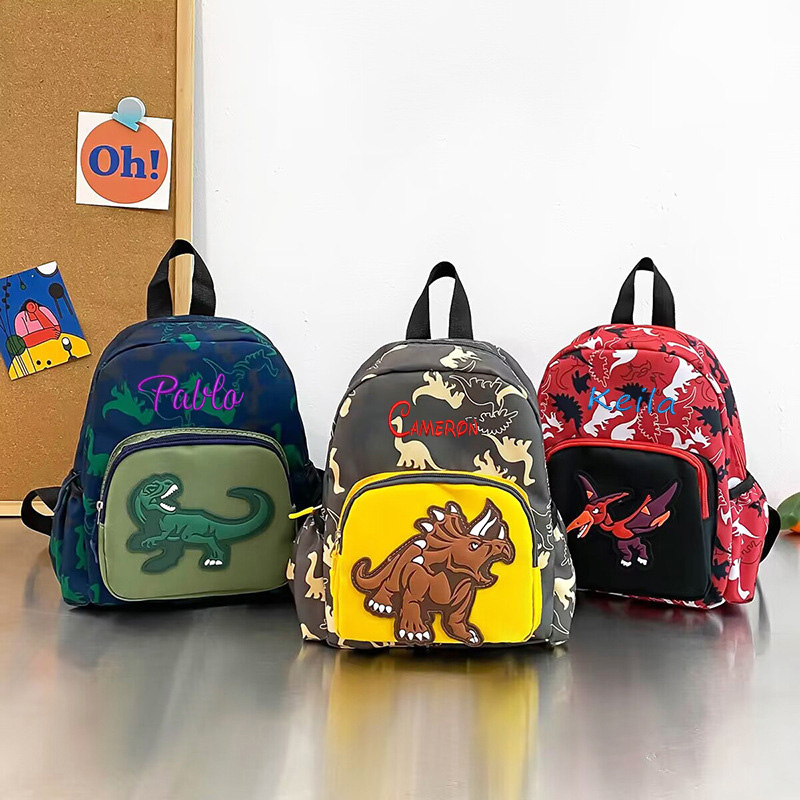 Baby Nursery Backpack - 幼稚園の子供のためのパーソナライズされたカスタマイズされたバックパック,恐竜,クール,男の子と女の子,新しいファッション