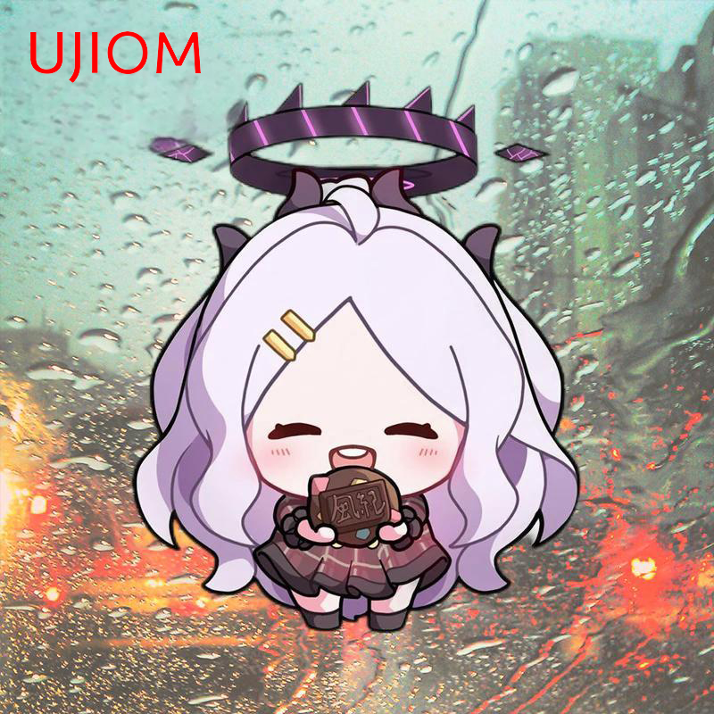 Baby Nursery Panelling - UJIOM かわいいミニブルーアーカイブキャラクターウォールステッカー面白い面白い玄関ドアデカール耐久性のあるビニールベビー保育園ルーム壁画