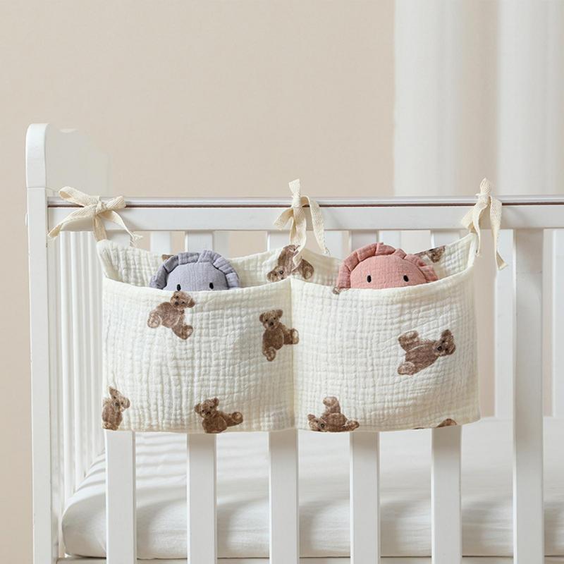 ベビーベッドオーガナイザー、キャディベッド、収納バッグ、2ポ - Baby Nursery Animal Prints のレビューと価格