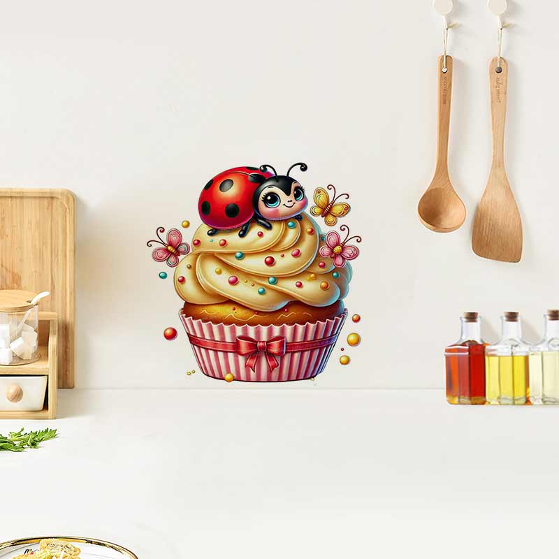 かわいいてんとう虫ウォールステッカーベビーキッズルーム装飾壁 - Baby Nursery Panelling のレビューと価格