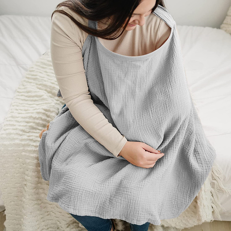 通気性のある授乳カバー赤ちゃん授乳綿モスリン授乳カバーエプロ - Baby Nursery Hospital のレビューと価格