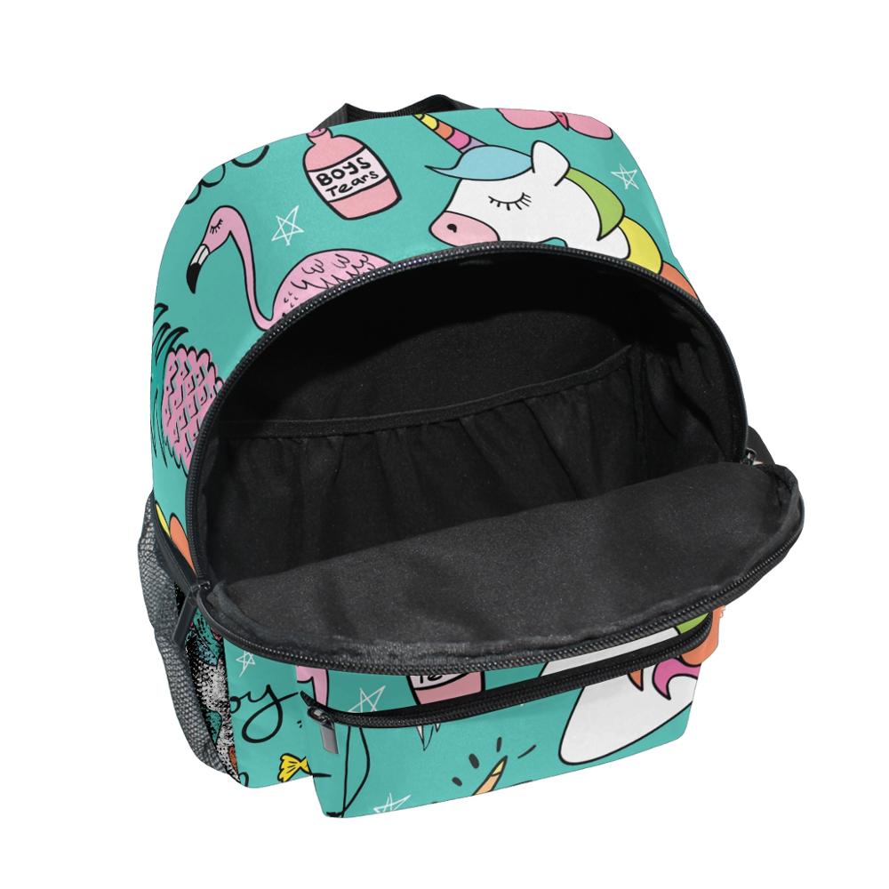 アラザユニコーンプリント子供用バックパック幼稚園ランドセル赤 - Baby Nursery Backpack のレビューと価格