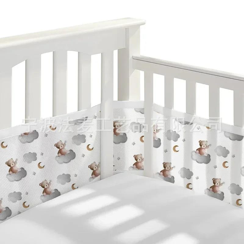 通気性のある4パネルベビーベッドメッシュライナー - 厚みの - Baby Nursery Panelling のレビューと価格