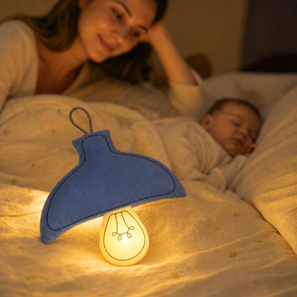 充電式吊り下げ式LEDナイトライト 3色調光可能 目に優しい - Baby Nursery Egg Light のレビューと価格