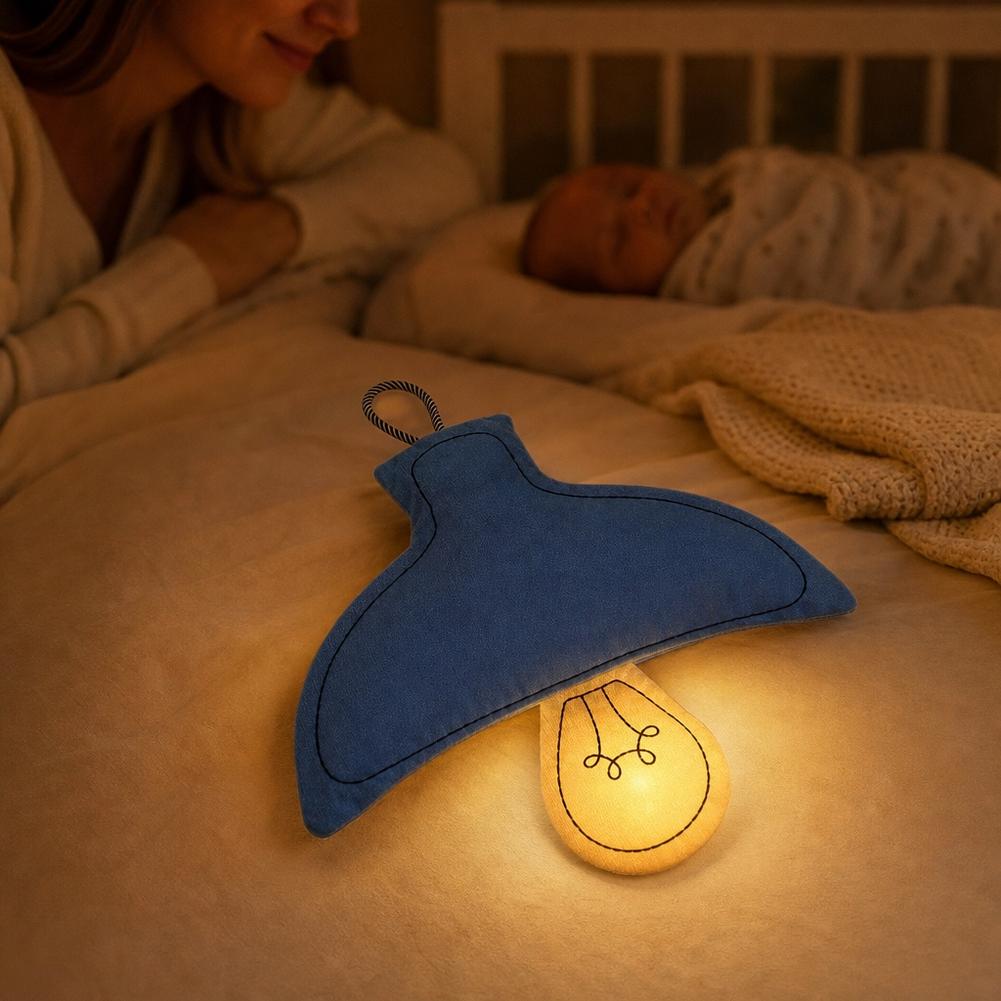 充電式吊り下げ式LEDナイトライト 3色調光可能 目に優しい - Baby Nursery Egg Light のレビューと価格