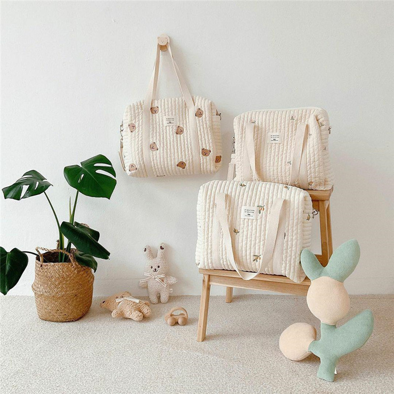 ポータブル刺繍入りベビーおむつバッグ,おむつバッグ,大,ショ - Baby Nursery Backpack のレビューと価格