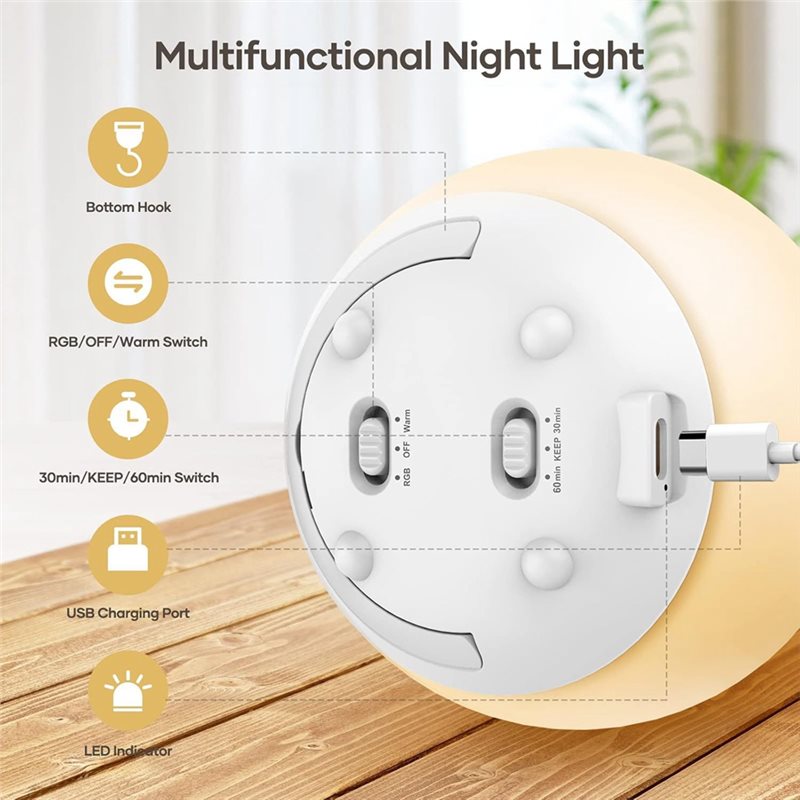 ABUG-アイケアベビーナイトライト LEDエッグライト（保 - Baby Nursery Egg Light のレビューと価格