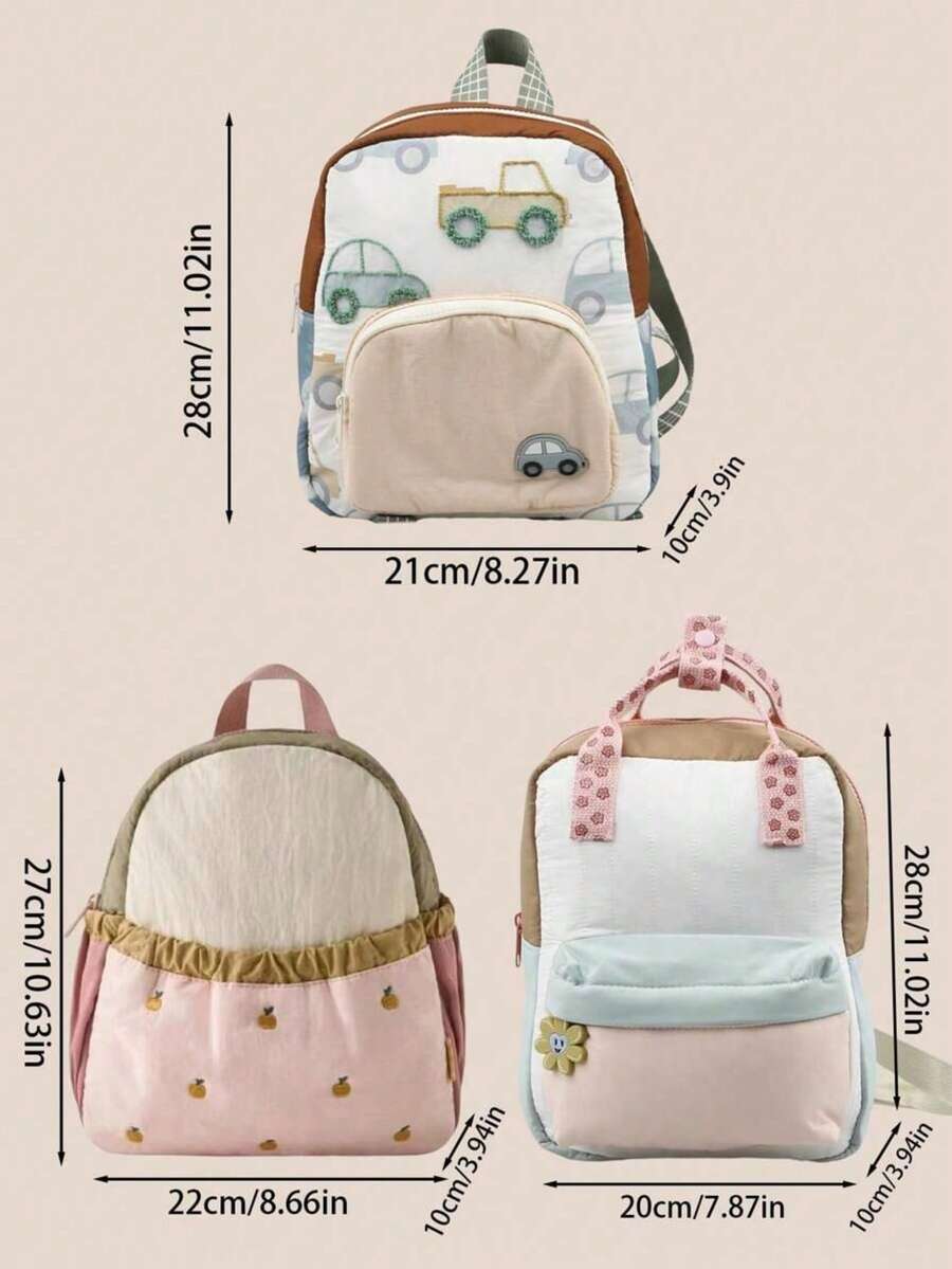 カスタム名刺繍入りかわいいバックパック学校旅行用軽量大容量誕 - Baby Nursery Backpack のレビューと価格