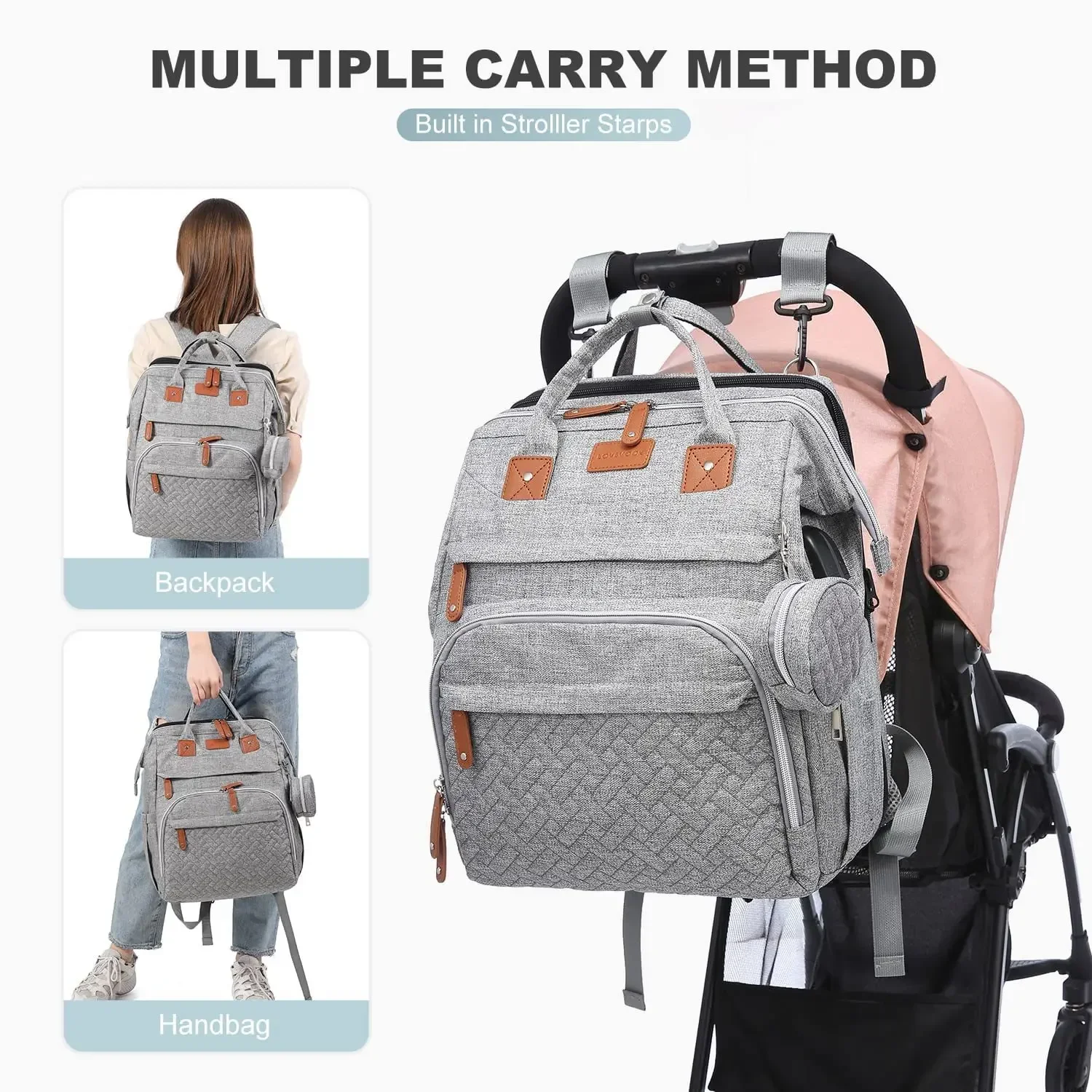 ポータブルベビーおむつ交換ステーションバッグ、トラベルバシネ - Baby Nursery Backpack のレビューと価格