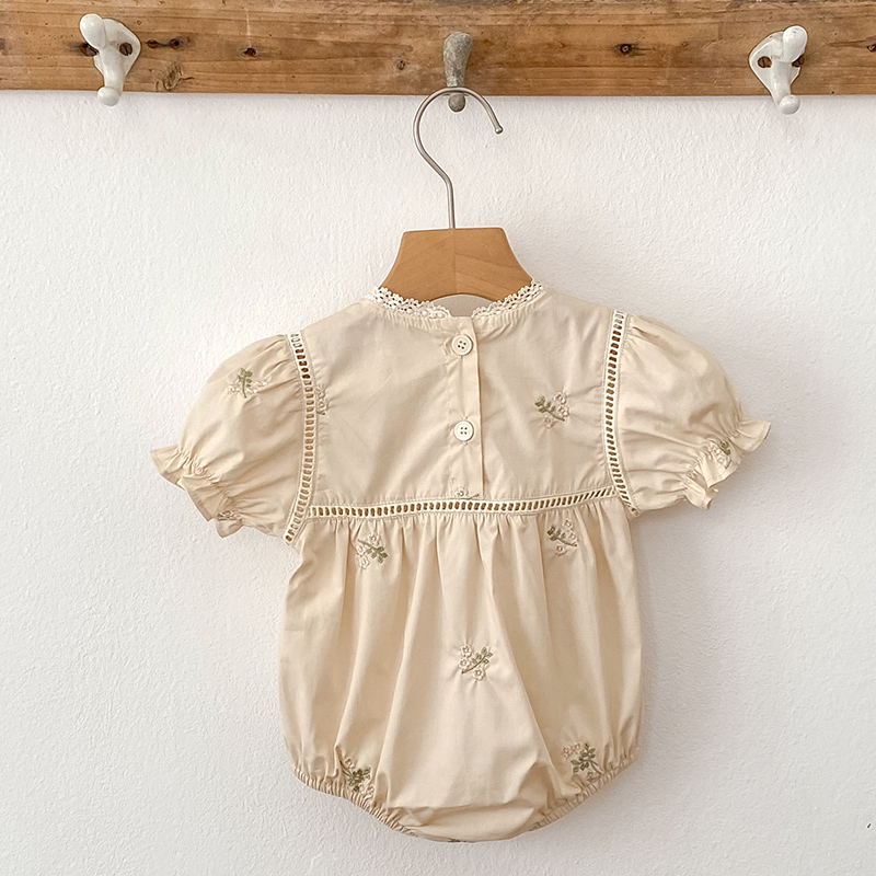 0-24M ベビーロンパース刺繍新生児女の子服白ソフトコット - Baby Nursery Embroidery のレビューと価格
