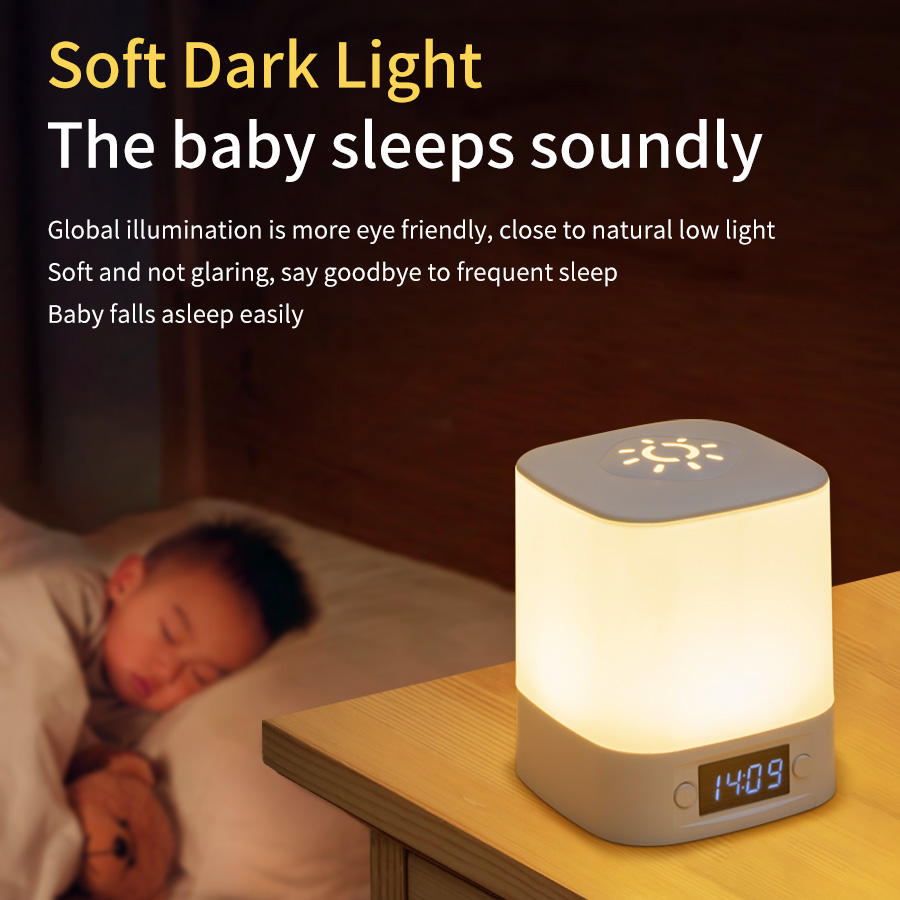 LED テーブルランプ USB 充電式 時間表示付き時計 タ - Baby Nursery Egg Light のレビューと価格