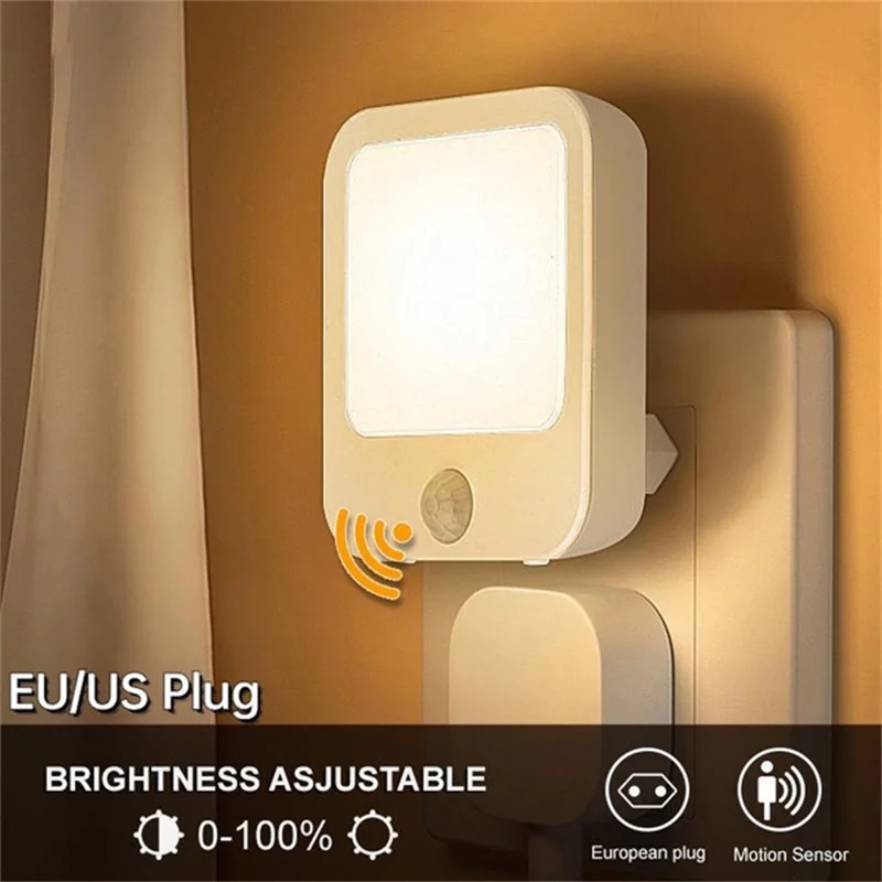 モーションセンサー LED ナイトライト EU プラグ調光可 - Baby Nursery Egg Light のレビューと価格