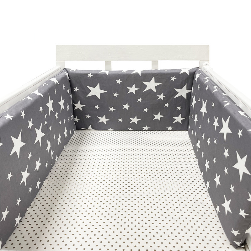 200x30CM 北欧風星柄ベビーベッド 厚手バンパー ジッ - Baby Nursery Glider のレビューと価格