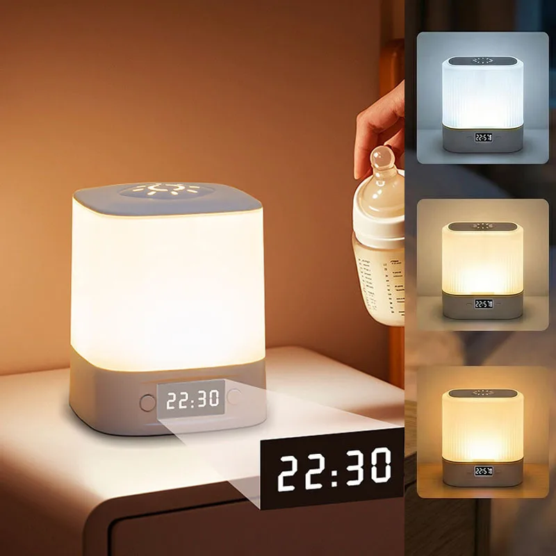 LEDナイトライトベッドサイドランプ、タッチリモコン付きポー - Baby Nursery Egg Light のレビューと価格