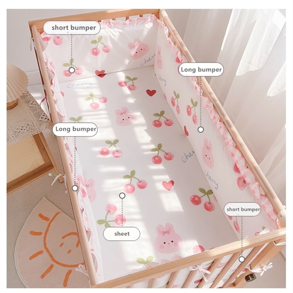 5 個ベビーベッド寝具セット女の子ベビー寝具ベビーベッドセッ - Baby Nursery Animal Prints のレビューと価格