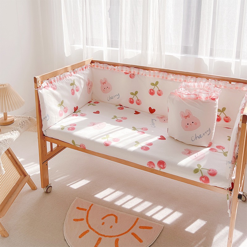 5 個ベビーベッド寝具セット女の子ベビー寝具ベビーベッドセッ - Baby Nursery Animal Prints のレビューと価格