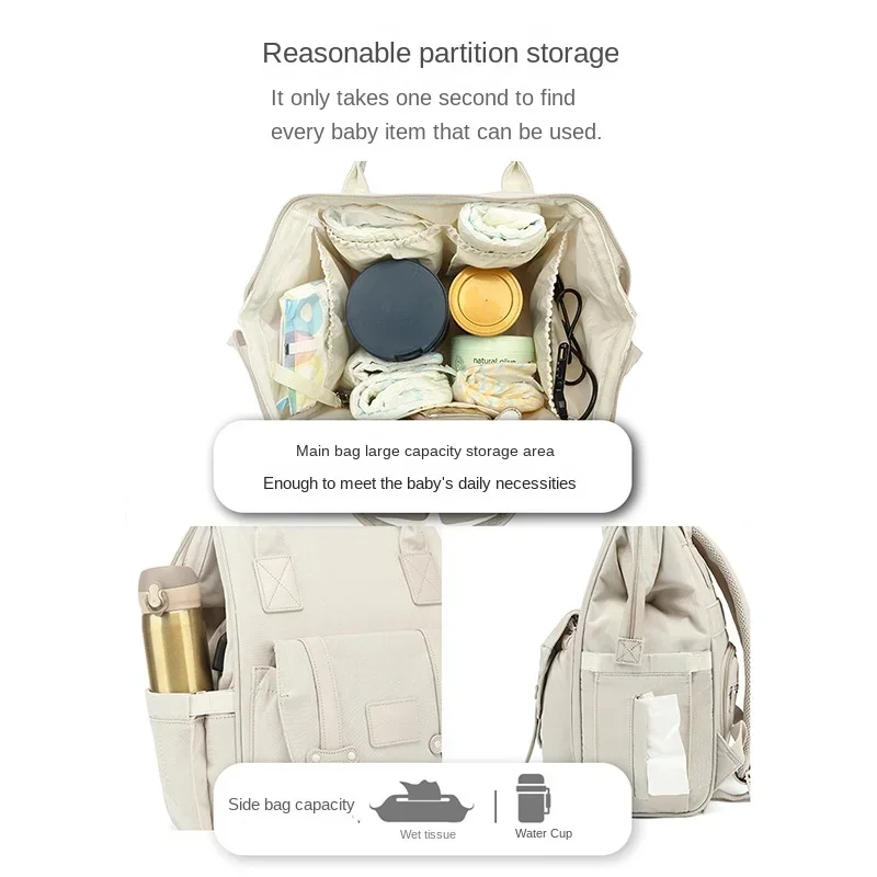 赤ちゃん用防水バックパック,ベビーカー用収納バッグ,屋外旅行 - Baby Nursery Backpack のレビューと価格